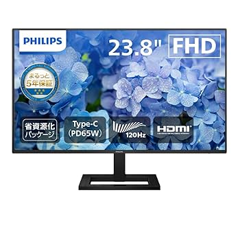 PHILIPS 23.8 PCモニタ USB-C給電 24E1N1300A/11 01.png
